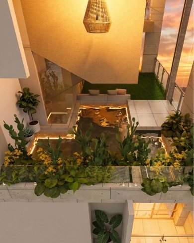 Ground floor lobby and parking